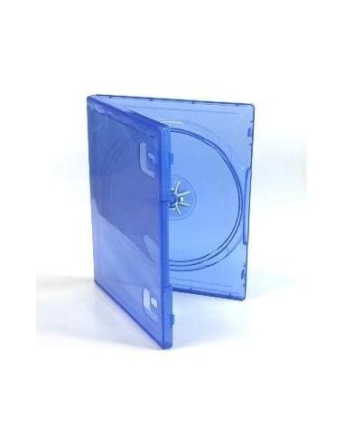 5895-PS4 - Pack 10 cajas para juego PS4 – azul transparente-7110939737977