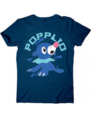 5954-Apparel - Camiseta Azul Pokemon Sun Moon Popplio T-L-8718526532494