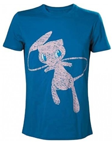 5943-Apparel - Camiseta Azul Pokemon Mythical Mew T-XS-8718526071085