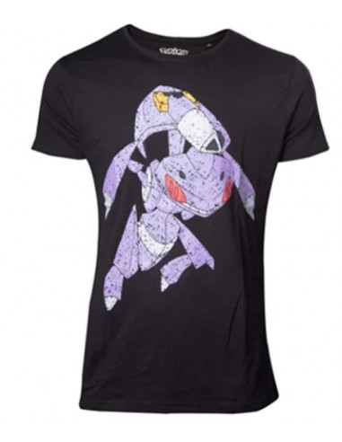 5936-Apparel - Camiseta Negra Pokemon Mythicals Genesect T-S-8718526531923
