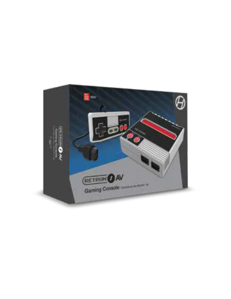 -6037-Retro - Consola Retron 1 AV Gris + 1 Mando (NES)-0810007712239
