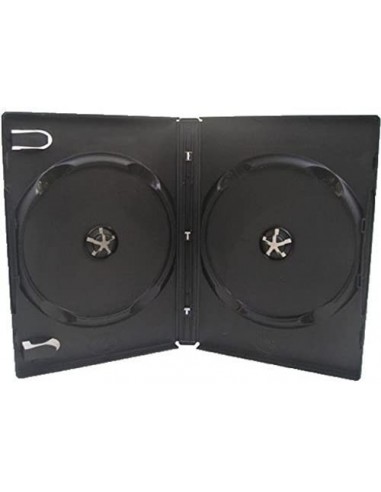 6293-PC - Pack 100 cajas individuales dobles PC/DVD - Negra-5303975320766