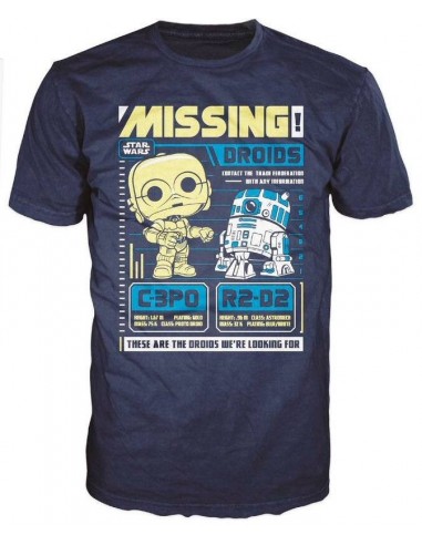 6418-Apparel - Camiseta Star Wars Pop C3PO R2D2 Poster T-L-0849803089450