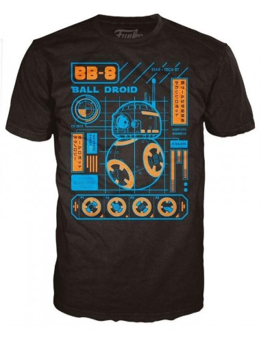 6408-Apparel - Camiseta Star Wars Pop BB8 Blueprint T-S-0849803078683
