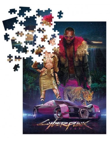 7077-Merchandising - Neokitsch Puzzle 1000 Piezas Cyberpunk 2077-0761568006148