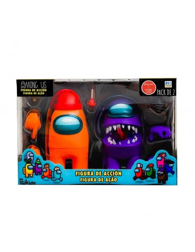 6954-Figuras - Figura Among Us Pack 2 Crewmate 12 cm-8432752037447