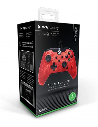 7430-Xbox Series X - Wired Controller Rojo Camo Licenciado-0708056067649
