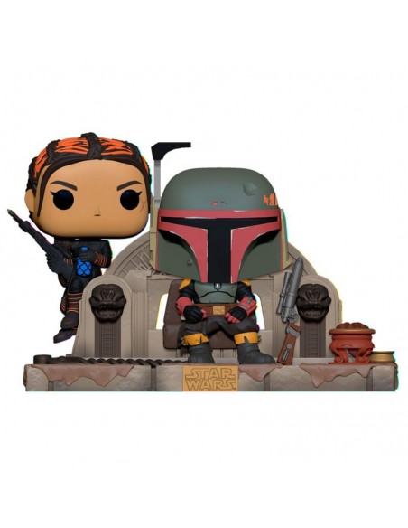 -7579-Figuras - Figura POP! The Mandalorian Boba Fett & Fennec Shand 9cm-0889698583916