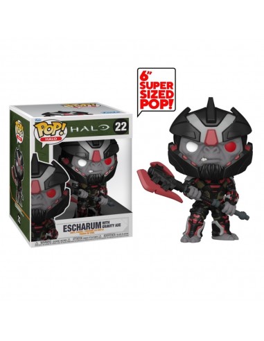 7697-Figuras - Figura POP! Halo Infinite Escharum Gravity Axe 15cm-0889698593397