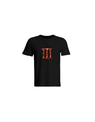 7841-Apparel - Camiseta Negra Dark Souls 3 Fire T-S-0747180361216