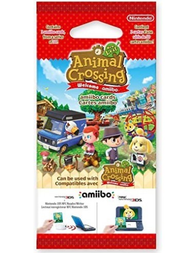 7906-Amiibos - Pack 3 Tarjetas Amiibo Animal Crossing: New Leaf-0045496371470