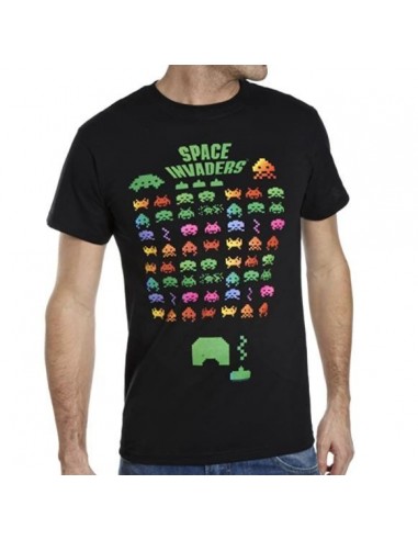 8122-Apparel - Camiseta Negra Space Invaders T-S-5055139317708