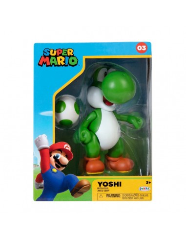 6596-Figuras - Figura Super Mario Yoshi 10 cm & Egg-0192995406087