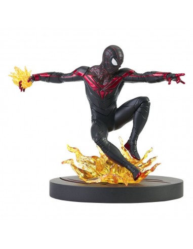 8563-Figuras - Figura Spiderman Miles Morales 18 cm-0699788843437