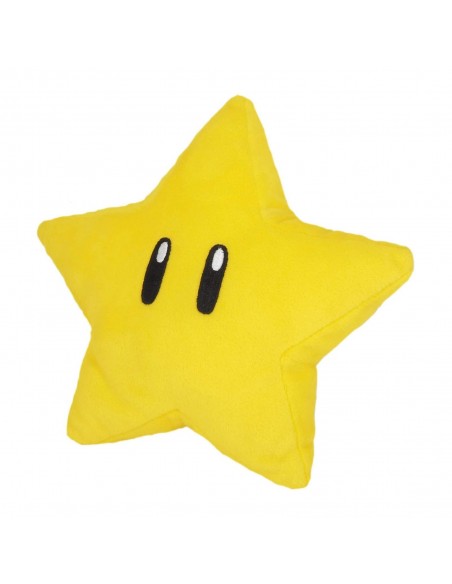 -8603-Peluches - Peluche Super Mario Super Star 18 cm -3760259934255