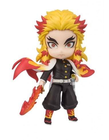 8687-Figuras - Figura Kyojuro Rengoku Flame Breathing 9cm Kimetsu No Yaiba -4573102620583