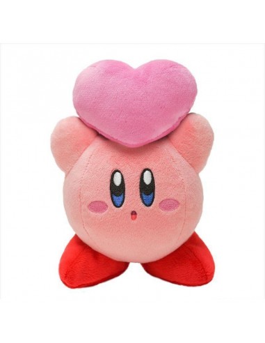 8672-Peluches - Peluche Kirby Heart Friends 16 cm-3760259934576