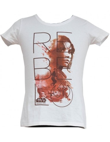 8654-Apparel - Camiseta Star Wars Girls Jyn White Talla XL-5060450975704