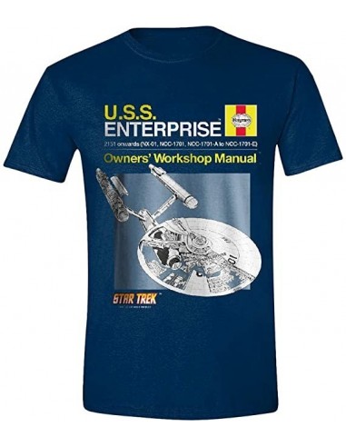 9087-Apparel - Camiseta Azul Star Trek Enterprise T-M-5055139361183