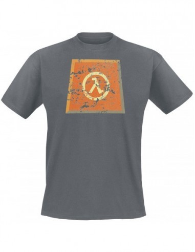 9128-Apparel - Camiseta Gris Halflife Lambda Logo T-L-4260241129243