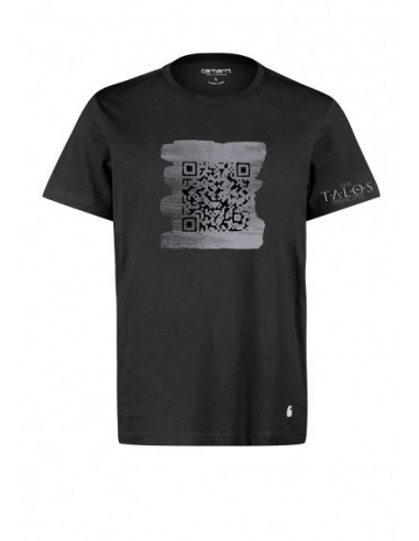 9123-Apparel - Camiseta Negra Talos QR Code T-M-4260474511013