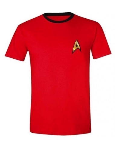 9042-Apparel - Camiseta Roja Star Trek Uniforme Scotty T-M-5055139376798