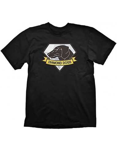 9206-Apparel - Camiseta Negra Metal Gear Diamond Dogs T- S-4260354646460