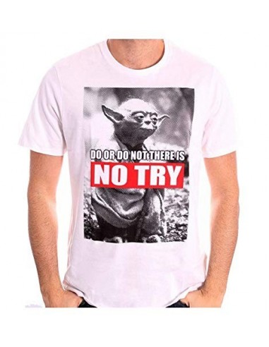 9253-Apparel - Camiseta Blanca Star Wars Yoda Do or Do Not T-S-3700334657662