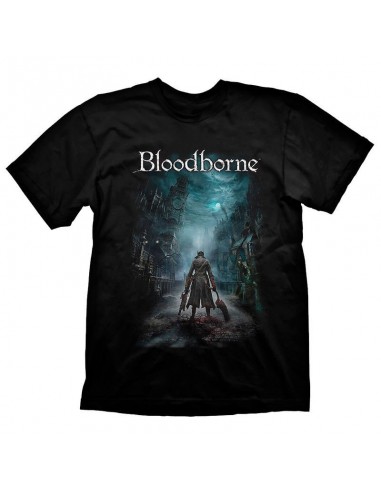 9271-Apparel - Camiseta Negra Bloodborne Night Street T-S-4260354644480