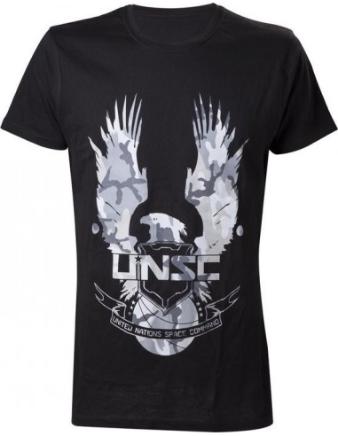8987-Apparel - Camiseta Negra Halo UNSC Print T- S-8718526053074