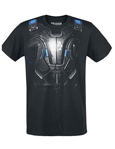 8745-Apparel - Camiseta Negra Gears of War 4 Armor Talla S-5060450973076