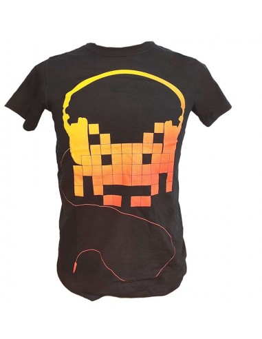 8821-Apparel - Camiseta Negra Space Invaders Headphones T- XL-5055139368571