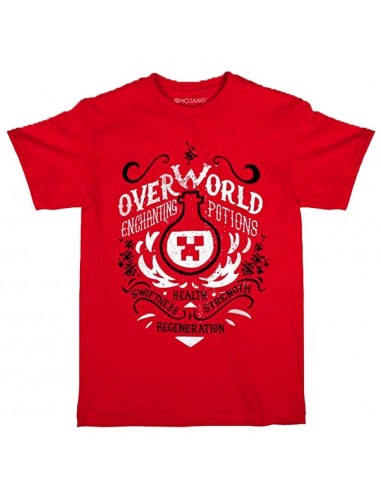 9003-Apparel - Camiseta Roja Minecraft Enchanting Potions T 7/8 -5055910315046