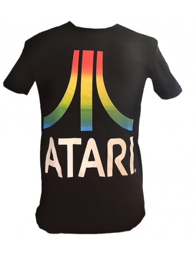 8830-Apparel - Camiseta Negra Atari Arco Iris T-S-5055139300250