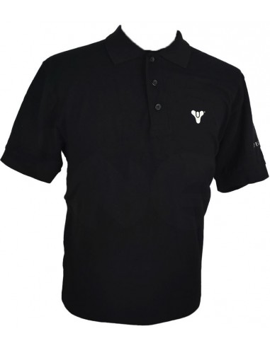 9020-Apparel - Polo Negro Destiny Logo T-L-6942949013847