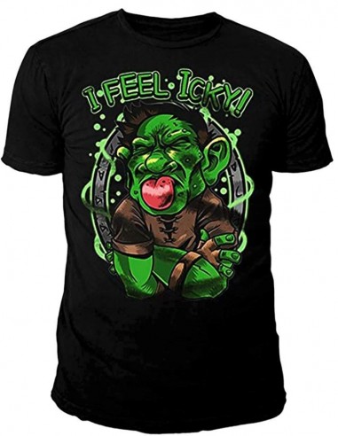 8961-Apparel - Camiseta Negra Hearthstone I Feel Icky T-M-0889343018107