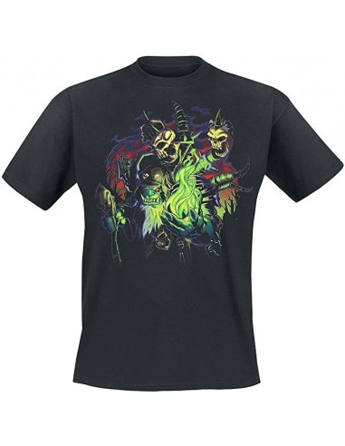 9486-Apparel - Camiseta Negra World of Warcraft Gul'dan Talla S-3700334739498