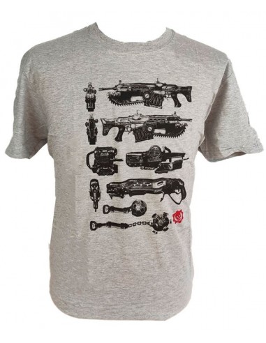 8879-Apparel - Camiseta Gris Gears of War 4 Gun Tower T-XL-5060450973267