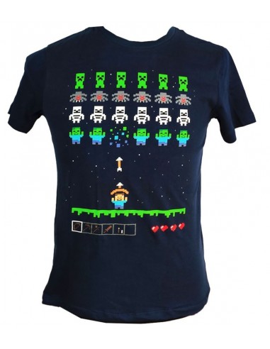 8990-Apparel - Camiseta Navy Minecraft Personajes T-12/13-3700334727082
