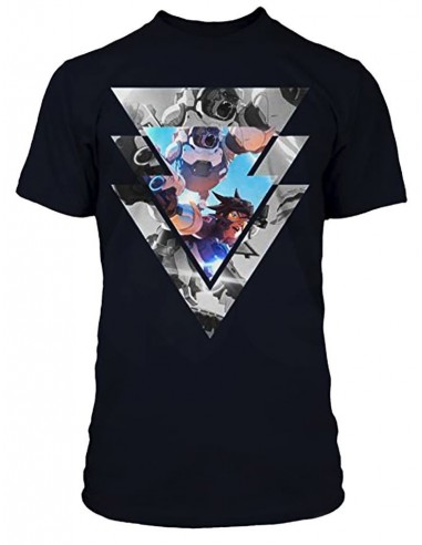 8937-Apparel - Camiseta Azul Mujer Overwatch For the Good T-M-0889343014703