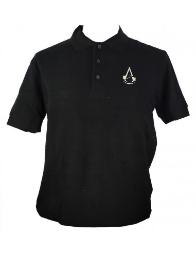 9194-Apparel - Polo Negro Assasin's Creed Unity T-L-6942949013519