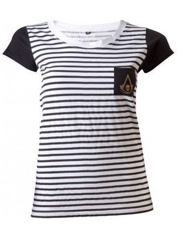 9162-Apparel - Camiseta Rayas Assassins Creed Mujer T-XL -8718526032598