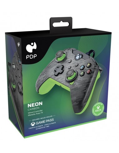 8428-Xbox Series X - Wired Controller Neon Carbon Licenciado-0708056068899
