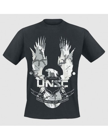 8962-Apparel - Camiseta Negra Camo Halo UNSC Print T- S-4260354646330