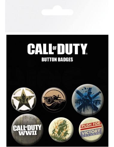 10174-Merchandising - Pin Call of Duty Button B - 6 uds - -5028486395828