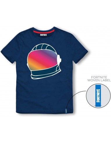 10142-Apparel - Camiseta Fornite M Helmet Blue-4052384437374