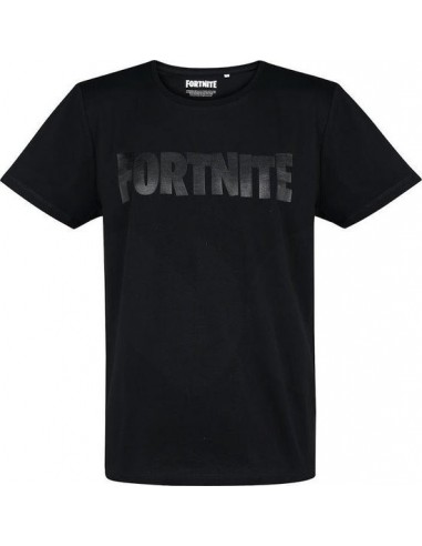 10132-Apparel - Camiseta Fornite XL Black Logo Gris Oscuro-4062391008931