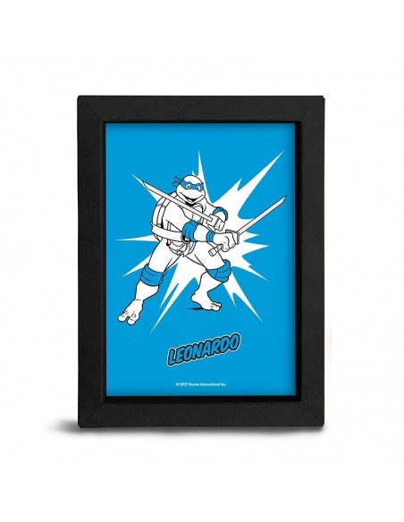 -10362-Merchandising - Cuadro TMNT Frame Kraft 15*20cm POP Color Leonardo -3665361082514