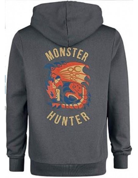 -10018-Apparel - Sudadera Monster Hunter: World Zip-Up ""Rathalos"" L-0606989401762