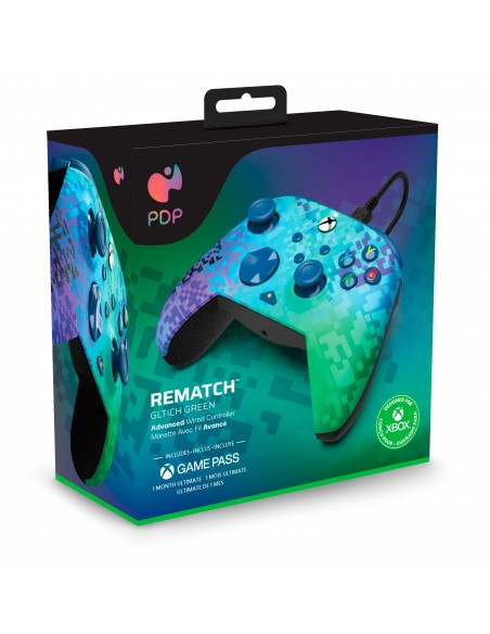 -10472-Xbox Series X - Rematch Wired Controller Glitch Green Licenciado-0708056069155